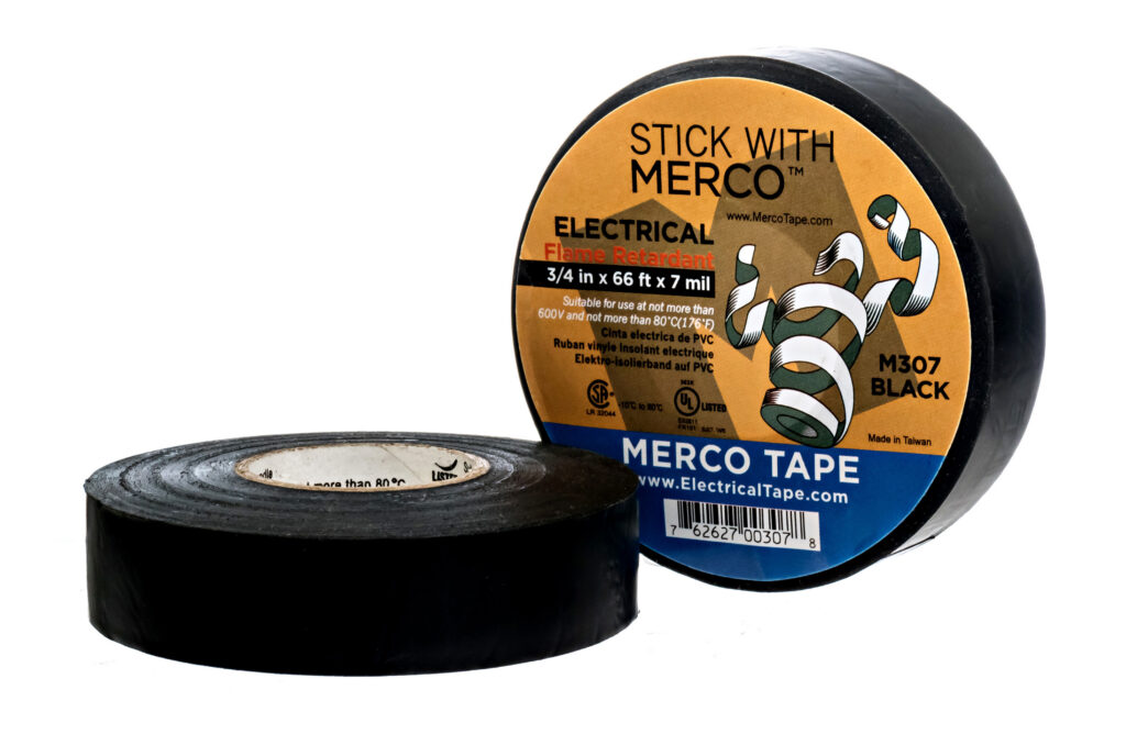 Image of 2 black electrical tape in a white background.