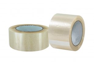 An image of two clear packaging tape.
