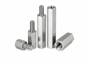In image of a collection of spacers and standoff fasteners.